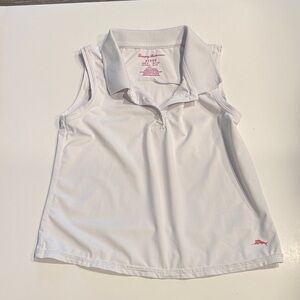 Like New Tommy Bahama Active White Sleeveless Kids Polo